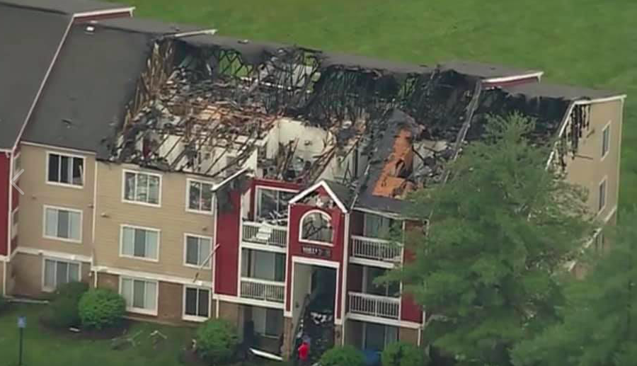 Early morning apartment fire in Manassas
